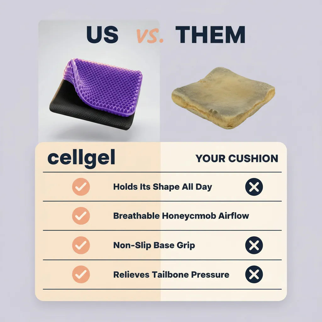 CloudSet Pro Honeycomb Gel Seat Cushion